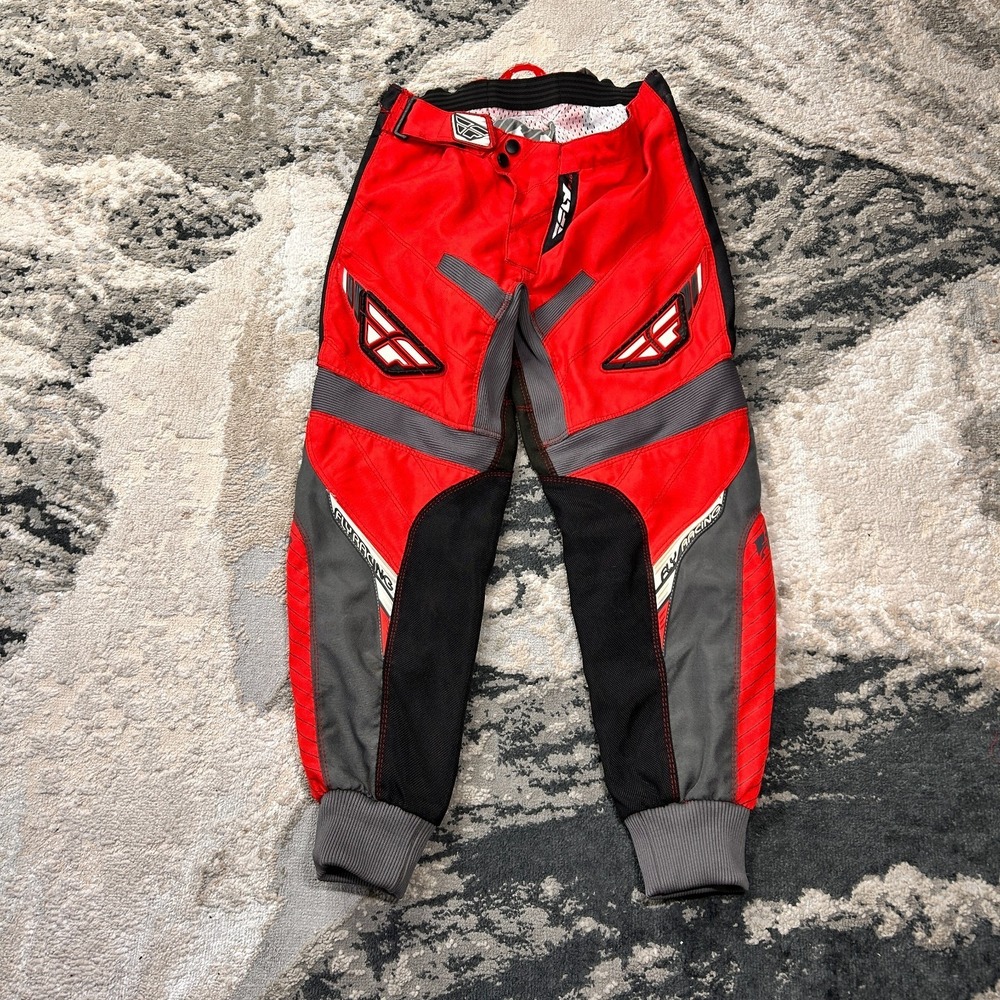 Fly F-16 Racing Pants Mens 26 Multicolor Reinforced Inner Knee Panels Mesh Lined